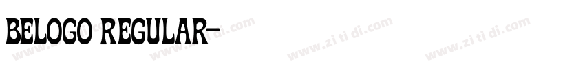 BELOGO Regular字体转换